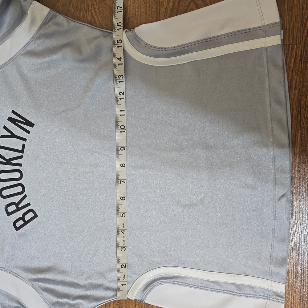 NIKE X AMBUSH NBA BROOKLYN SIZE L WOMENS SILVER WHITE - Picture 8 of 12